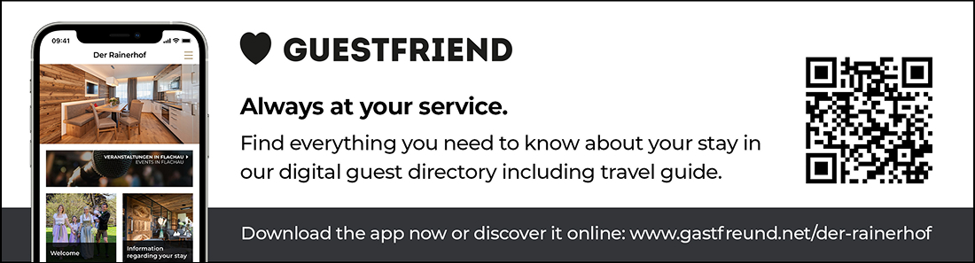 Your Stay at Rainerhof – All Information via the Gastfreund App